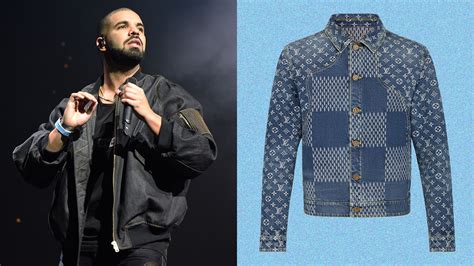 drake louis vuitton coat|lv squared denim jacket.